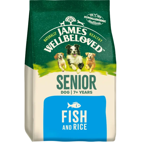 James Wellbeloved Dry Dog Food Senior Fish & Rice
