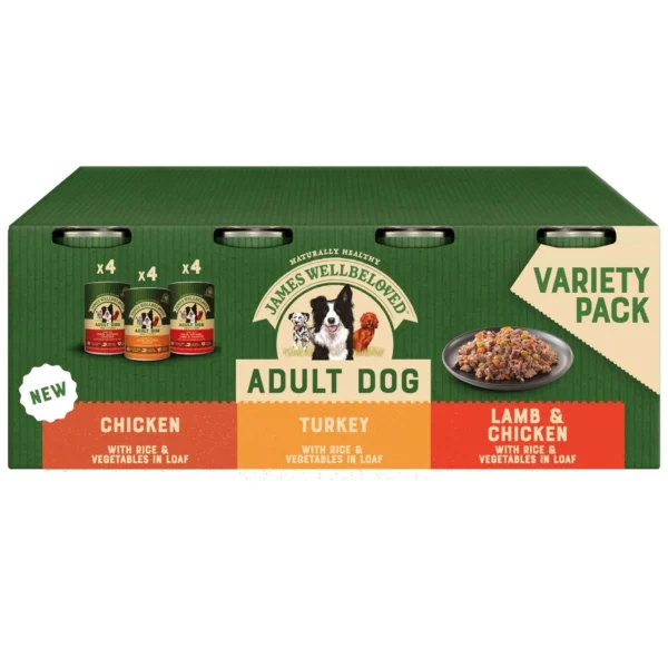 James Wellbeloved Adult Turkey, Lamb & Chicken in Loaf