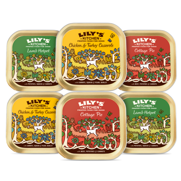 Lily's Kitchen Wet Dog Food Classic Dinners Trays Multipack