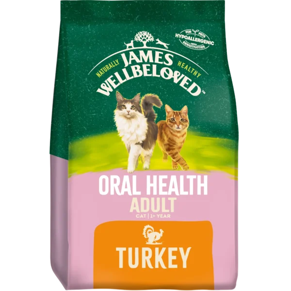 James Wellbeloved Adult Dry Cat Food Oral Turkey & Rice