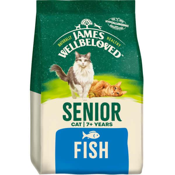 James Wellbeloved Senior Dry Cat Food Fish & Rice