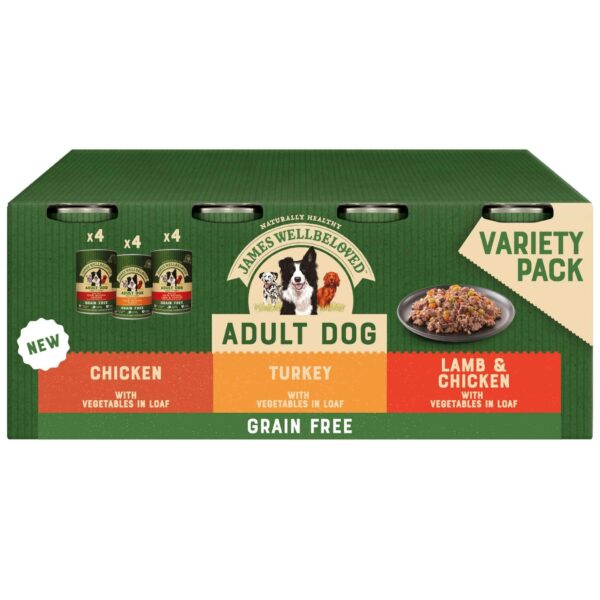 James Wellbeloved Grain Free Adult Turkey, Lamb & Chicken in Loaf