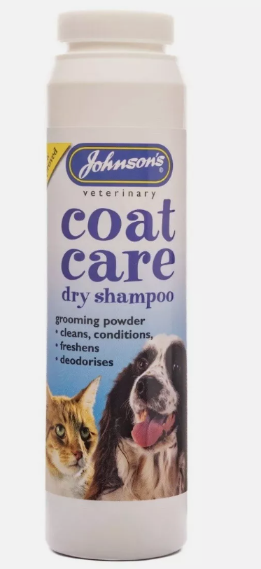 Johnsons Coat Care Dry Shampoo - 85g