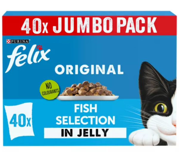 Felix Adult Wet Food Fish Selection in Jelly