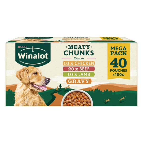 Winalot Wet Dog Food Pouch in Gravy