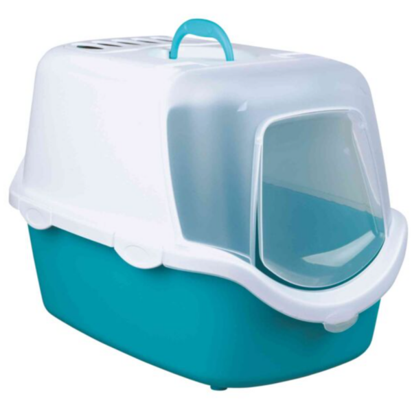 Trixie Vico Open Top Cat Litter Tray with Hood Turquoise