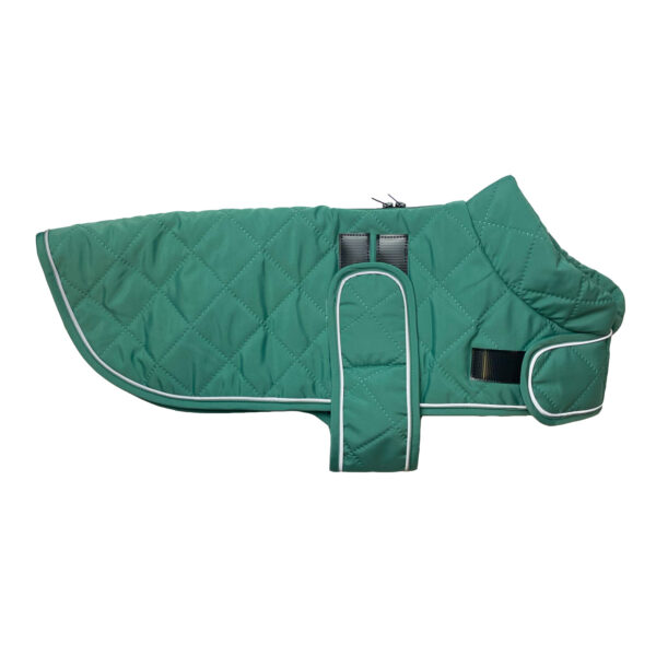 Quilted Classic Dog Coat in Teal